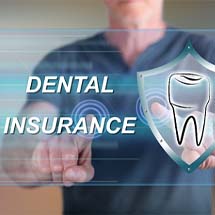 Dental insurance on digital screen