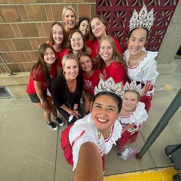 Dr. Kellee with Kolacky Days Queen candidates